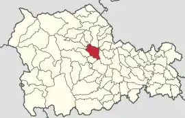 Location in Neamț County