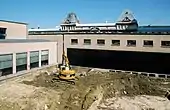 Courtyard between the Blandijn and the Boekentoren is being dug out (May 2012)