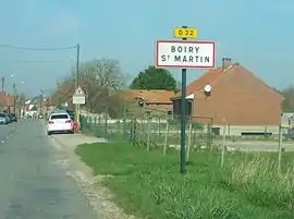 The road into Boiry-Saint-Martin