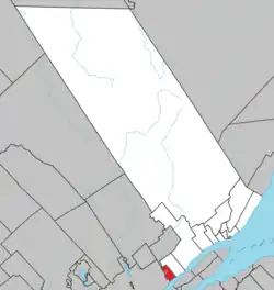 Location within La Côte-de-Beaupré RCM