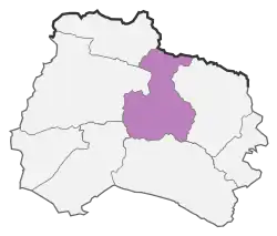 Location of Bojnord County in North Khorasan province