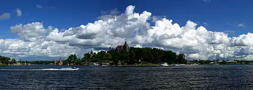 Boldt Castle on Heart Island in the Thousand Islands archipelago