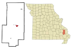 Location of Marble Hill, Missouri