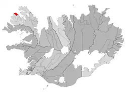 Location of Bolungarvíkurkaupstaður