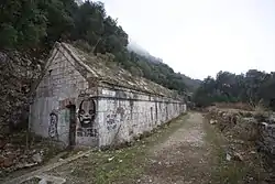 Abandoned and vandalised, the Bombproof Barracks on the Prince's Lines