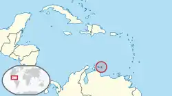 Location of Bonaire