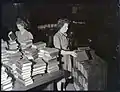 Books for lending library, Mitchell Building, 1943