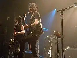 Boom Boom Satellites playing at Irving Plaza on their 2010 US tour.