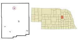 Location of Petersburg, Nebraska