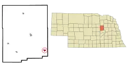 Location of St. Edward, Nebraska
