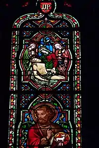 The crucifixion and Saint John (detail)