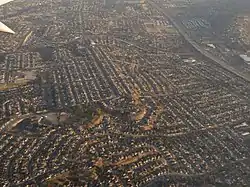 2014 aerial photo of the border of Jamacha-Lomita and Spring Valley