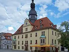 Borna Town Hall with Market Place