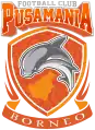 Borneo F.C. logo from its foundation until its change in their 7th anniversary.