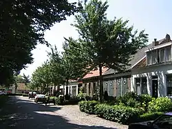 Houses around the village square