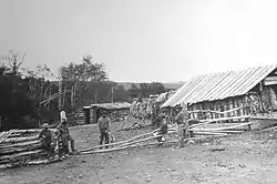 Bottler Ranch near Emigrant in 1871 during Hayden Geological Survey of 1871