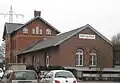 The former Bottrop Nord station building now houses a restaurant as well a legal practice