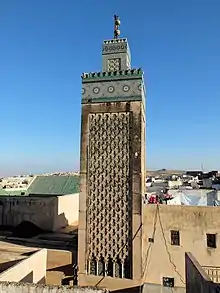 Example of a traditional minaret, at the Bou Inania Madrasa