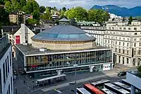 The modern panorama building in Lucerne