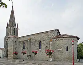 The church in Bourgougnague