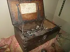 Box of Bewick's wood-engraving tools