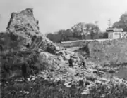 The Obelisk after its destruction (west side)