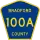 County Road 100A marker