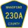 County Road 230A marker