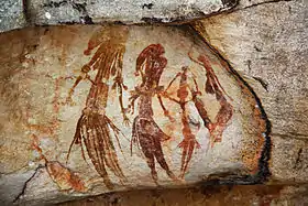 Image 13Gwion Gwion rock paintings found in the north-west Kimberley region of Western Australia c. 15,000 BC (from History of painting)