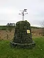 The cairn at the Dunlop Millennium Community Woodland