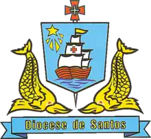 Coat of arms of the Diocese of Santos