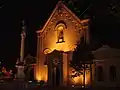 Illuminated Church of St Stephen the King, Bratislava [cs] at night