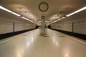 Bratislavskaya  – double-span column underground station
