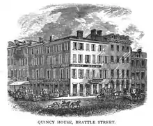 The old Quincy House, 1800s