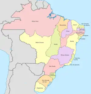 Location of Brazil