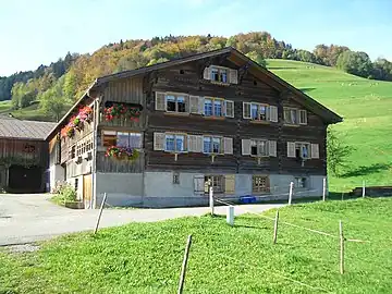 Bregenzerwälderhaus in Schwarzenberg (Vorarlberg)