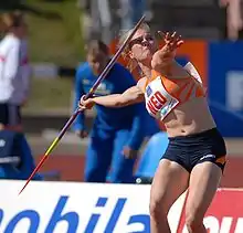 Image 30A javelin athlete (from Track and field)