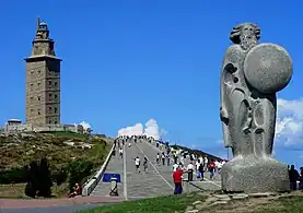 Tower of Hercules, a Roman lighthouse and a World Heritage monument, A Coruña