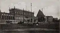 backside of the palace from the 19th century, destroyed in World War II