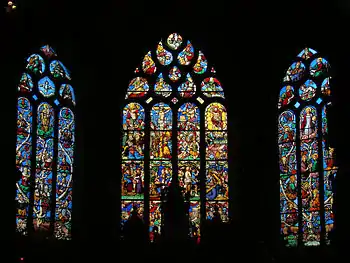 Saint-Germain Church,Stained-glass windows of the choir