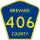 County Road 406 marker