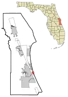 Location in Brevard County and the state of Florida