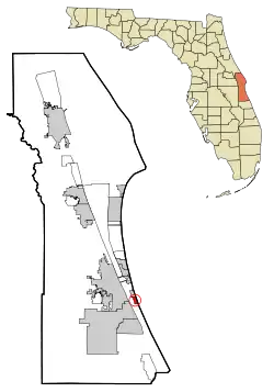 Location in Brevard County and the state of Florida