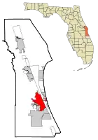 Location in Brevard County and the state of Florida