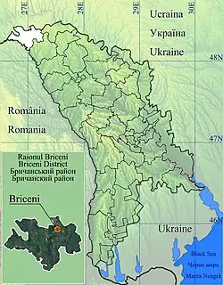 Location of Briceni District
