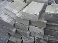 Fired, clay bricks in Hainan, China