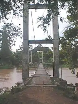 Bridge over Wang Thong River near the Kaeng Song Waterfall, Kaeng Sopha