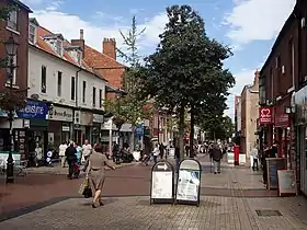 Worksop, the largest settlement and main administrative centre in Bassetlaw District