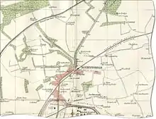 Map of Huntershill, shown to the south of Bishopbriggs, in 1923