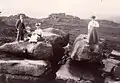 William Brown and family on the Rocking Stones, 1882